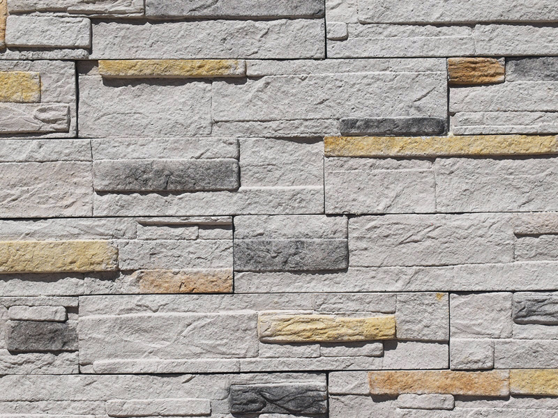Dark Interlocking Stacked Stone